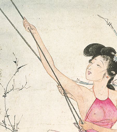 仙桃-胡也佛的仕女画和最知名的金瓶梅秘戏图